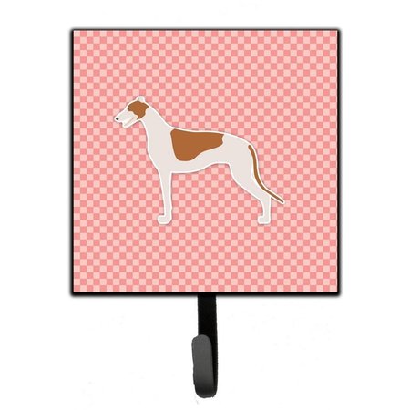 MICASA Greyhound Checkerboard Pink Leash or Key Holder MI626898